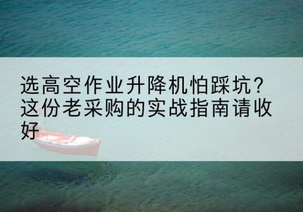 工农高空作业升降机厂家推荐-选高空作业升降机怕踩坑？这份老采购的实战指南请收好